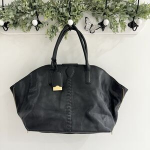 3.1 Phillip Lim for Target Black Faux Leather Expandable Shoulder Tote Bag